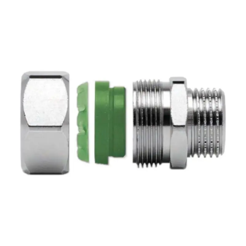 EUROTIS Raccordo Diritto Maschio Ottone Nichelato Ø1/2"G Per Tubo Solare DN12 - A03-0001-01493