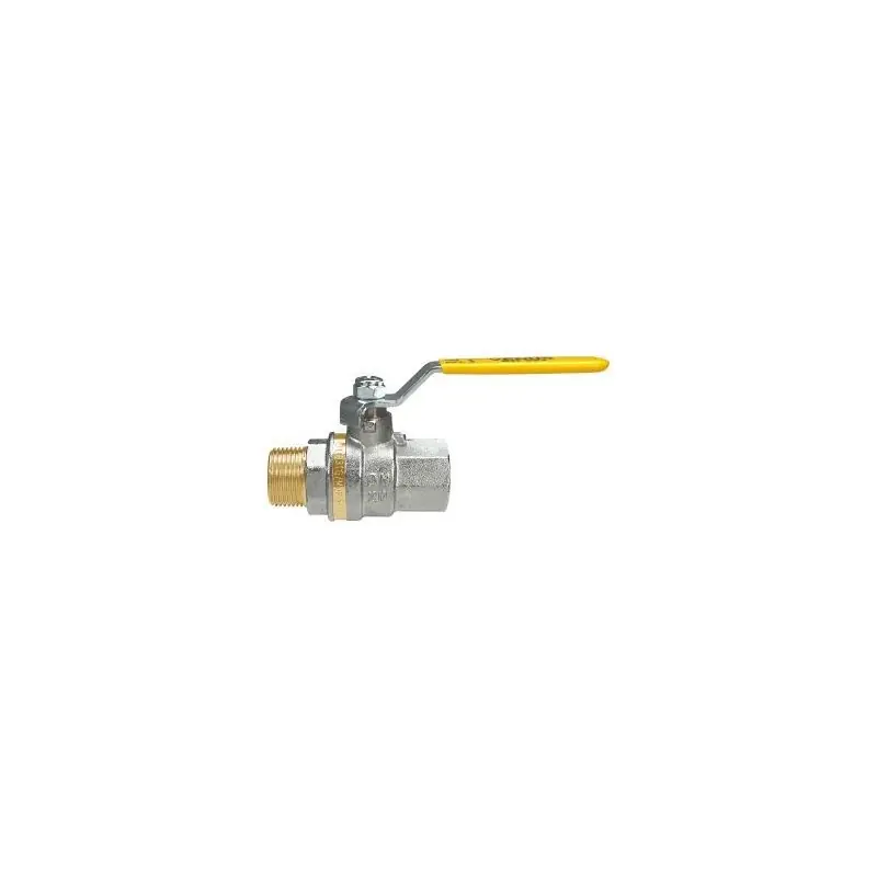 EFFEBI Venus 1012 Valvola Sfera Ø1.1/2" Maschio/Femmina Con Leva Giallo - 1012G268