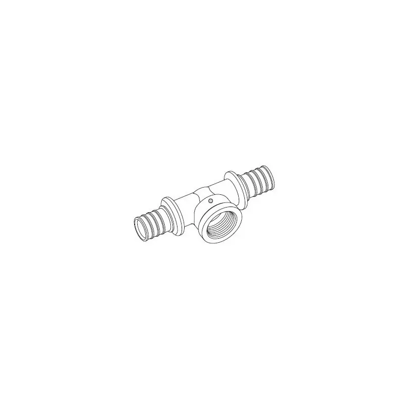 REHAU Rautitan Lx+G Raccordo "Tee" Ø32X1"Fx32 - 13129681001