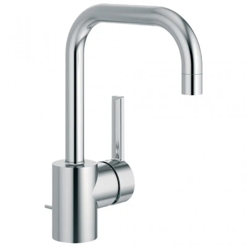 IDEAL STANDARD NEON Miscelatore Rubinetto Monocomando Lavabo Con Bocca Di Erogazione tubolare e Asta Scarico, Finitura Cromo A5704AA