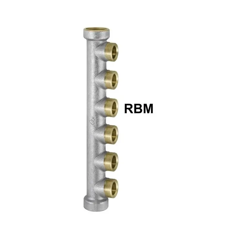 RBM 63 Monoblock Collettore Lineare Ottone Diam.3/4"Ff 4 Derivazioni Standard - 00630500