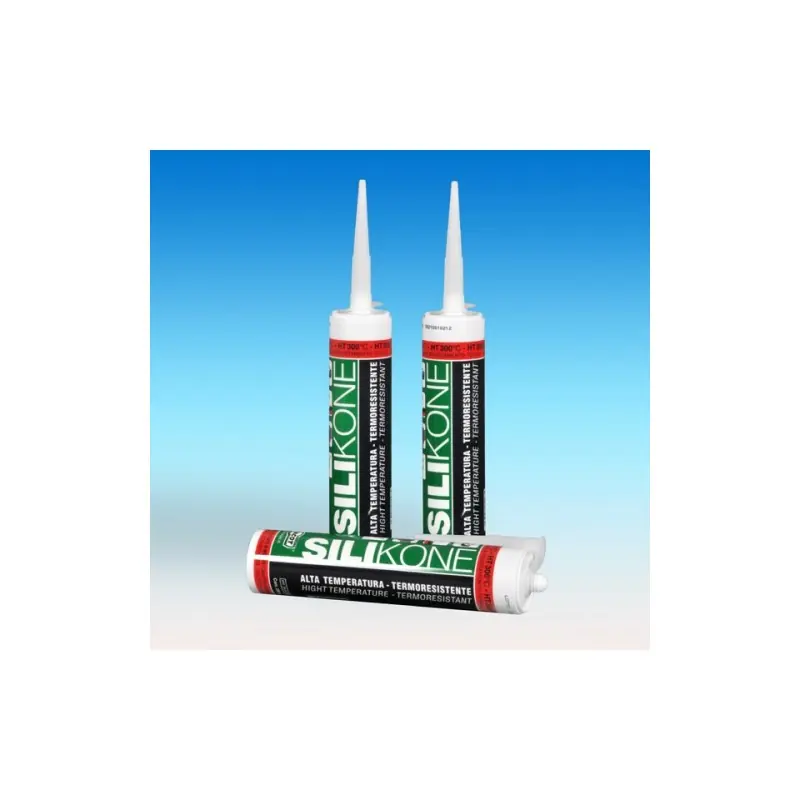 SILICONE ALTA TEMP. 300°C ROSSO CARTUCCIA 280gr SILALTA0280