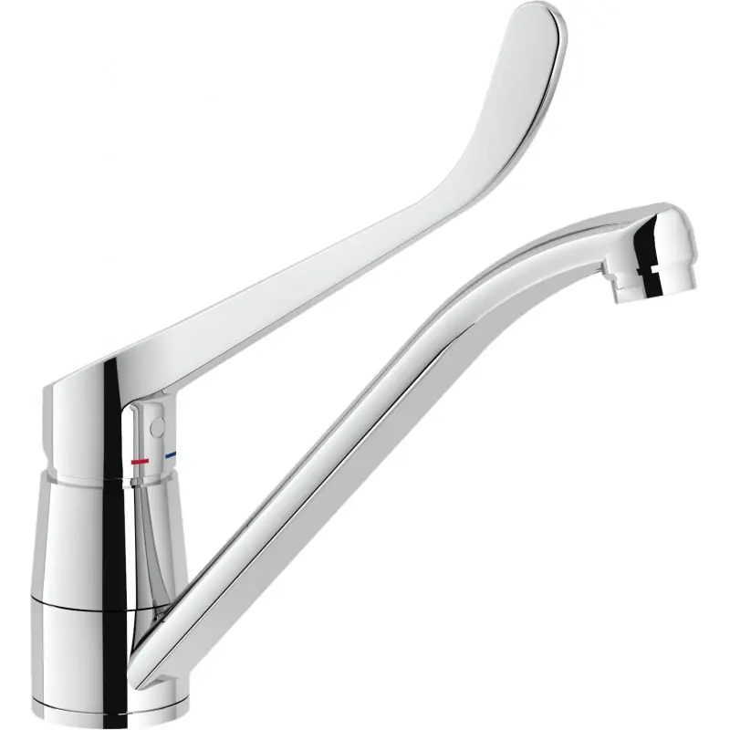 NOBILI NEW ROAD Miscelatore Rubinetto Lavello e Leva Clinica H.242, Finitura Cromo ASRD123/1CCR