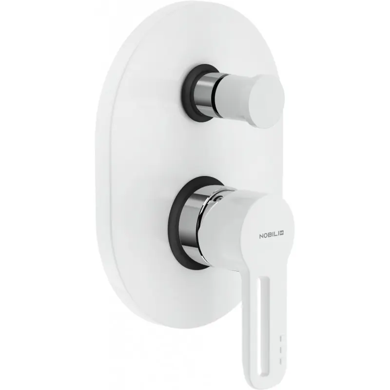 NOBILI NEW ROAD Miscelatore Rubinetto Monocomando Incasso Vasca/Doccia e DEV. BN/CR RD00100BC