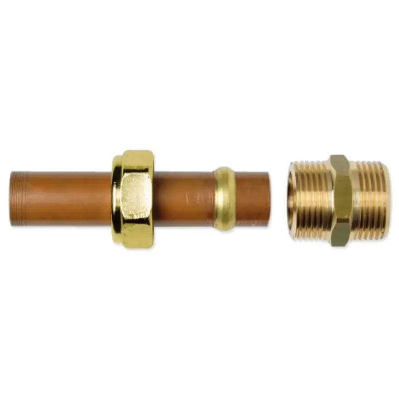 EUROTIS Raccordo Diritto Ottone Per Collegamento Rame Ø Esterno 22 Csst DN15 - A03-0001-01584