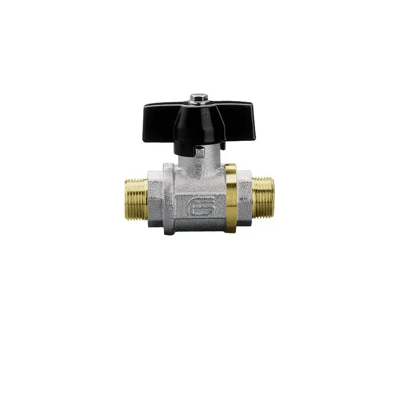 EFFEBI Total 0123 Valvola Sfera Ø1" Maschio/Maschio Con Farfalla Alluminio - 0123N266