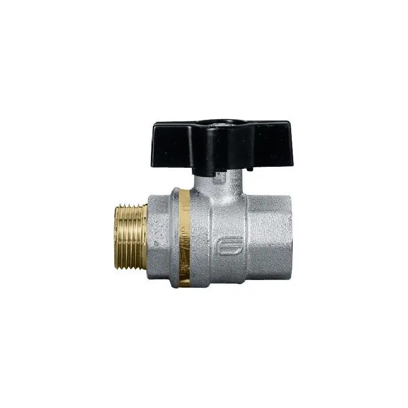 EFFEBI Mercury 0422 Valvola Sfera Ø1/2" Maschio/Femmina Con Farfalla Nera - 0422N404
