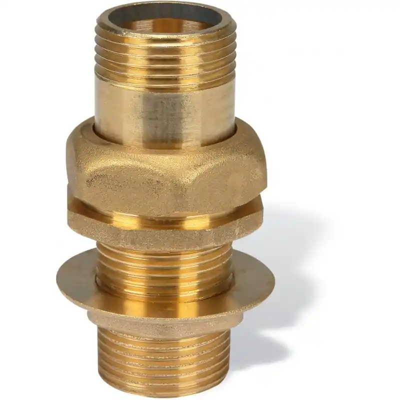EFFEBI Tof Link 19/Ot Raccordo Diritto Passaparete 3 Pezzi Ø1" Giallo - 06401906
