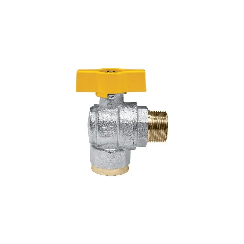EFFEBI Venus 1072 Valvola Sfera Squadra Ø1" Maschio/Femmina Con Farfalla Giallo - 1072G266