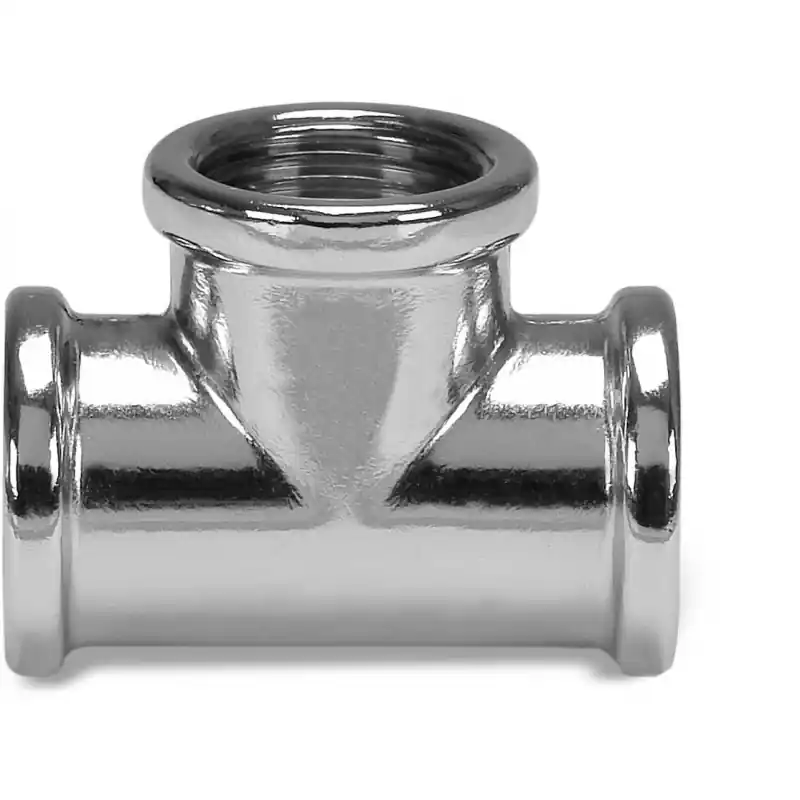 EFFEBI Tof Link 130/Ot Raccordo A Raccordo Tee Femmina Ø3/8" Ottone Cromato - 06413003C