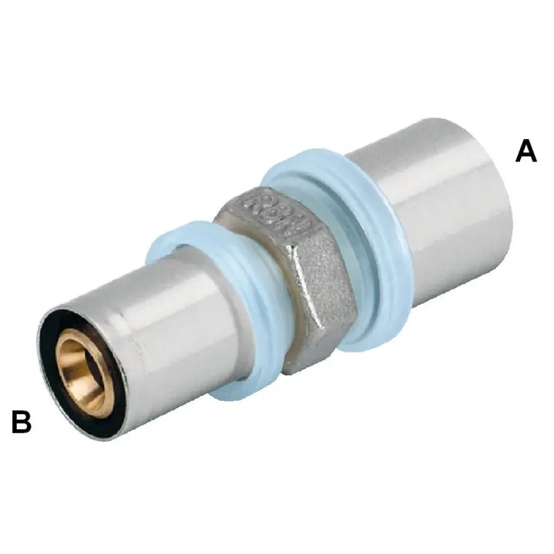 RBM 890 Raccordo Diritto Intermedio Ridotto Ø32/3X26/3Mm A Pressare Per Tubo Tita-Fix - 08903220