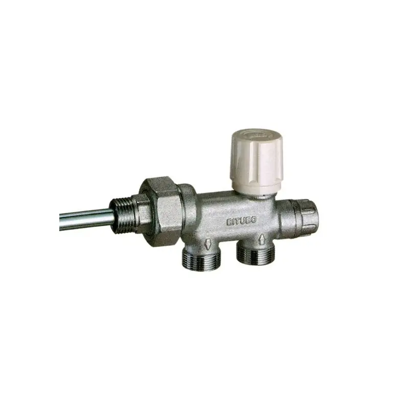FAR 1430 Valvola Bitubo Termostatizzabile Cromata Ø3/4" Attacco Rame - 1430 34
