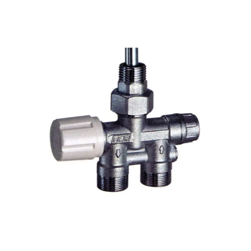 FAR 1435 Valvola Mono-Bitubo Termostatizzabile Diritta Cromata Ø1/2" Attacco Rame - 1435