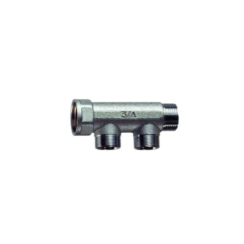 FAR 3300 Collettore Lineare Cromato Diam.1" Maschio Femmina X 24/19G 2 Derivazioni - 3300 1