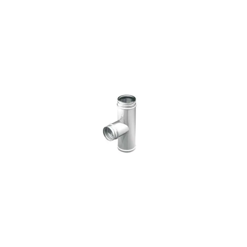 TERMOCOM Raccordo A "T" 90° Uscita Monoparete Ridotta A Ø 80 Mm Diam.80/100 - 608T80DPA080