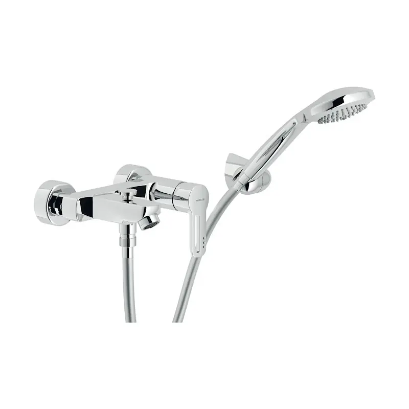 NOBILI NEW ROAD Miscelatore Rubinetto Monocomando Esterno Vasca/Doccia Con Deviatore, Finitura Cromo RD00110CR