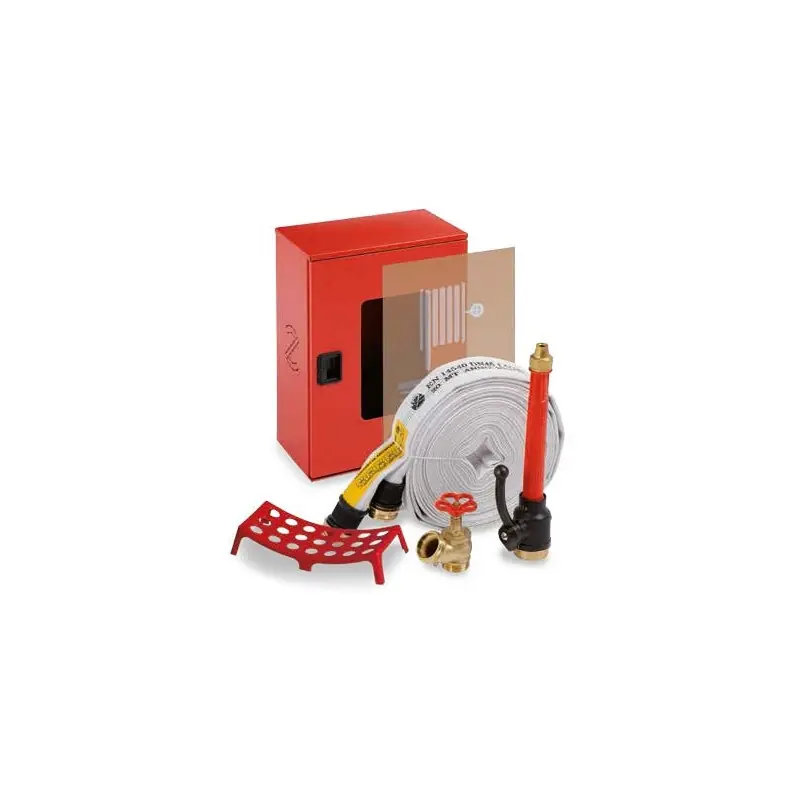 IDRANTE A MURO CUBASLIM Lancia Black Ø 12 K 72 Q = 176 l/min - a 6 bar manichetta 20 metri - Versione lamiera verniciata con lastra infrangibile C9I20B