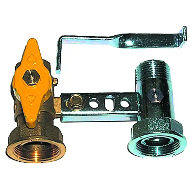 MENSOLA CON RUBINETTO + PRESA PRESSIONE ø1.1/4"-3/4"x3/4" 00000050490