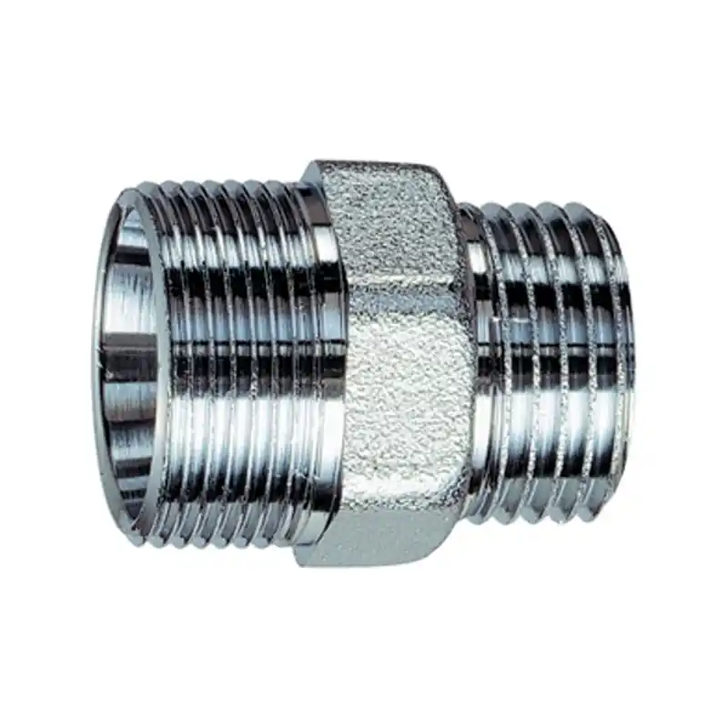FAR 5010 Raccordo Diritto Cromato Maschio Ø1/2"X18 Gomma - 5010 12G18