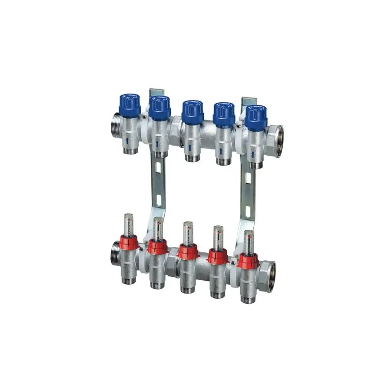 FAR 3971 Collettore Premontato Con Flussimetri Diam.1" Maschio Femmina X 24/19 10 Derivazioni - 3971 110