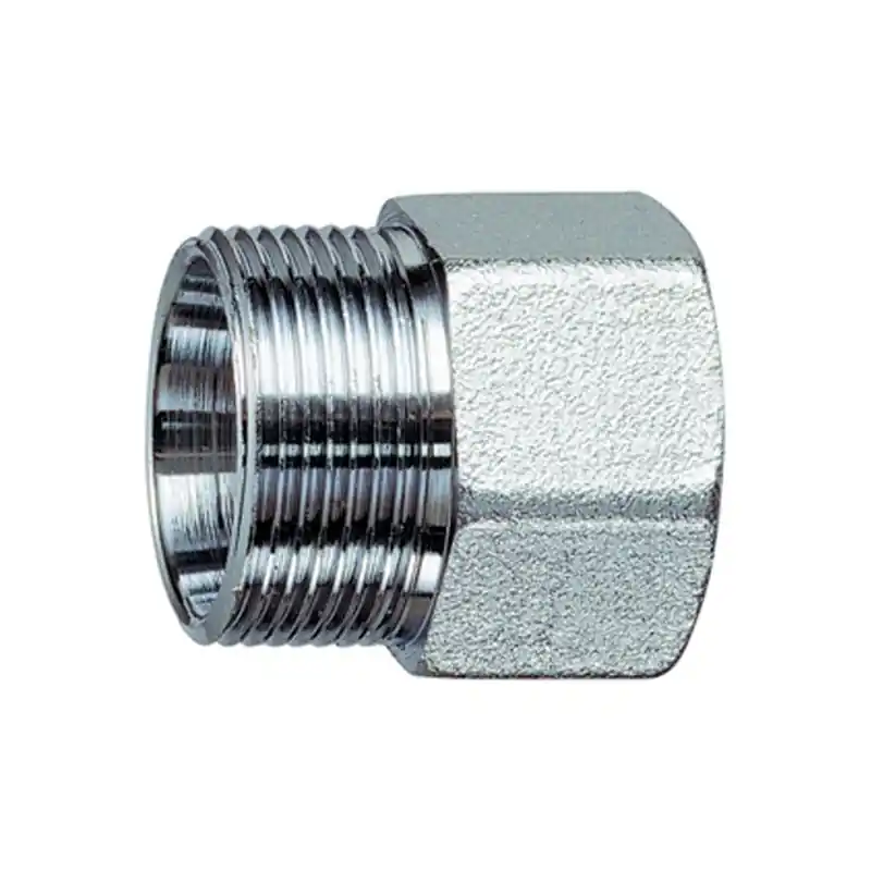 FAR 5060 Raccordo Diritto Cromato Femmina Ø3/4"X22 Con Gomma - 5060 34G22