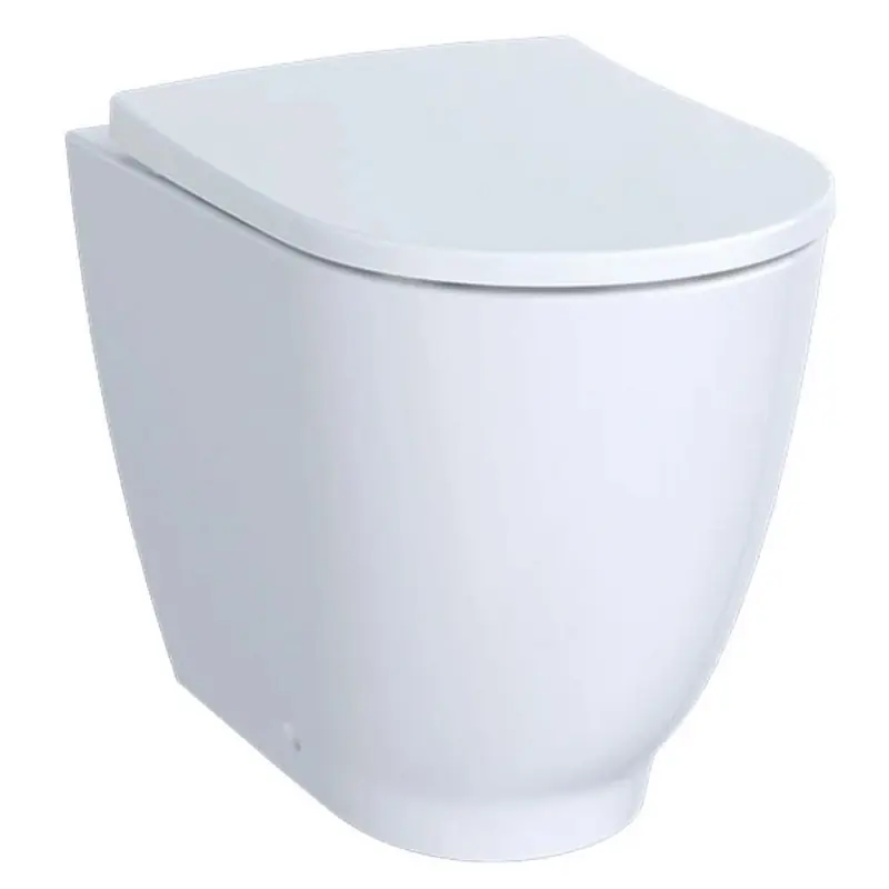 GEBERIT ACANTO Vaso a Pavimento Rimfree con Sedile Ammortizzato Bianco, Comfort e Stile - 500.824.00.1