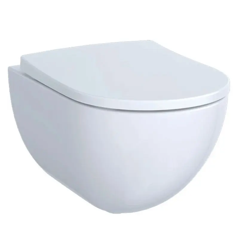 GEBERIT ACANTO WC Sospeso Rimfree con Sedile Ammortizzato Bianco, Facile da Pulire - 500.606.01.2