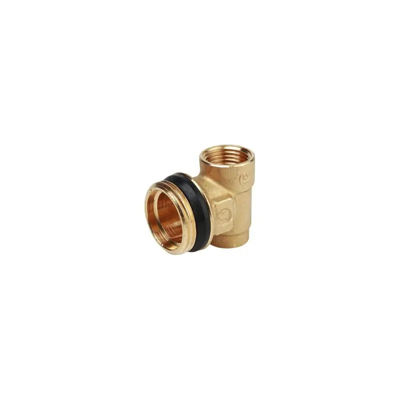 R591D Terminale per collettori con doppio attacco radiale, con autotenuta 1 1/4"M x 1/2"F x 3/8"F R591DY006