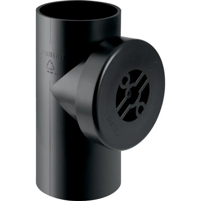 GEBERIT Ispezione 90° Pe-Hd Ø63 Con Tappo Chiusura A Saldare - 364.451.16.1