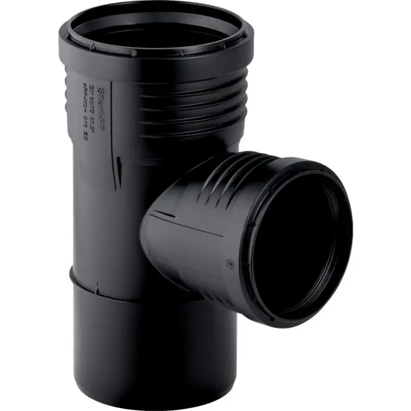 GEBERIT Silent Pp Braga 87°30‘ Ridotta Gtea Ø125X90Mm - 390.650.14.1