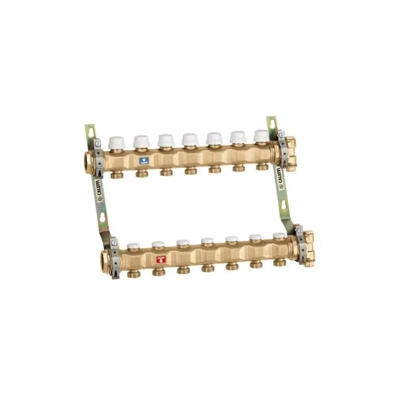 CALEFFI 663 Collettore Premontato Diam.1.1/4" 9 Derivazioni Diam.3/4"M - 6637I5