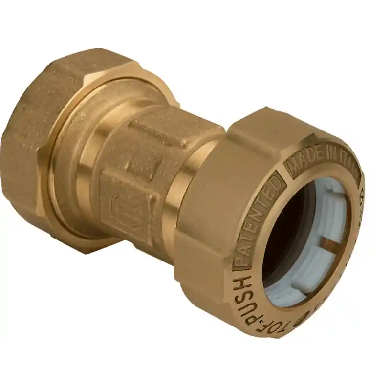 EFFEBI Tof/B Fe/Pe Raccordo Diritto Intermedio Ottone Ø20X1/2" - 02090004P