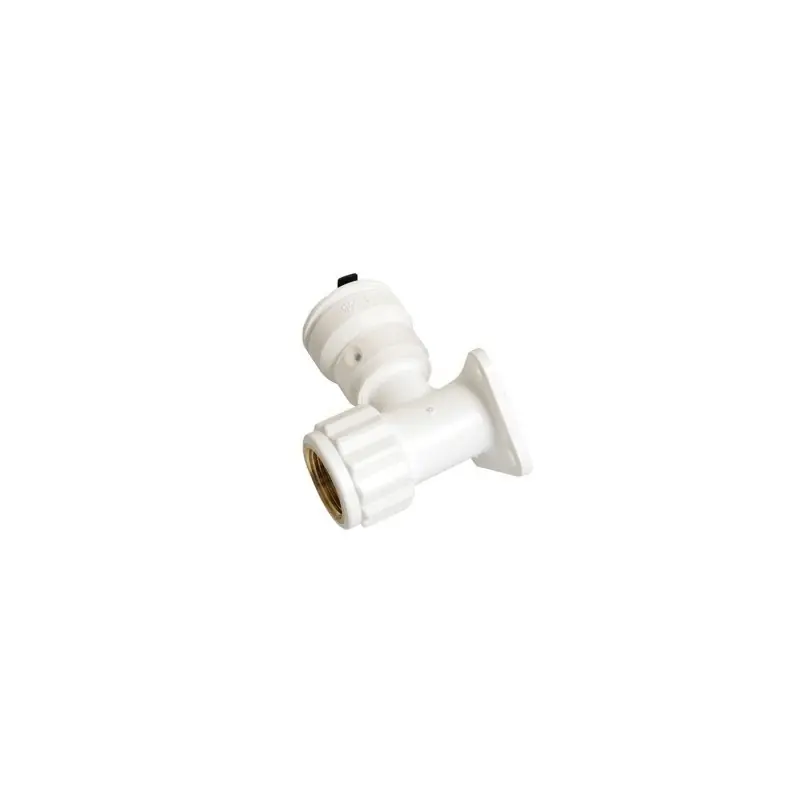2SK RACC. GOMITO 90° CON FLANGIA ø16x1/2"F PVDF 2SK1604