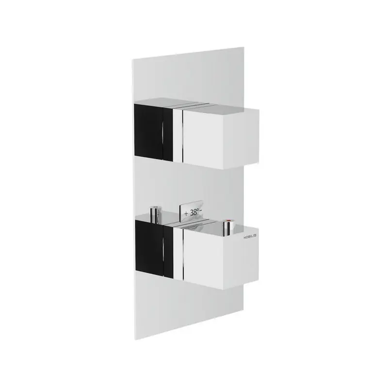 NOBILI Mia Miscelatore Doccia Termostatico a Parete, Finitura Cromo a 2 Vie WE00102/QCR