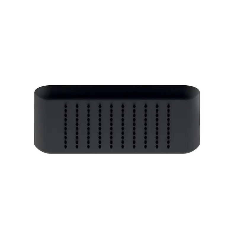 NOBILI ACQUAVIVA Soffione Doccia a Snodo 24,5x24,5cm Nero Opaco AD139/122BM