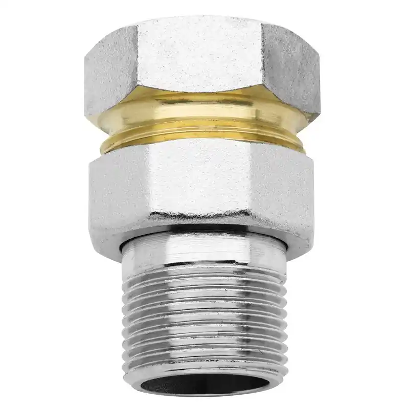 RBM 58 Bocchettone Diritto Ø1.1/2"Mf Ottone Nichelato Con O-Ring Pesante - 00580800