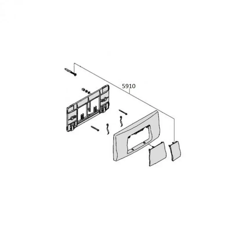 PLACCA + TELAIO ECO BIANCA PUCC5910