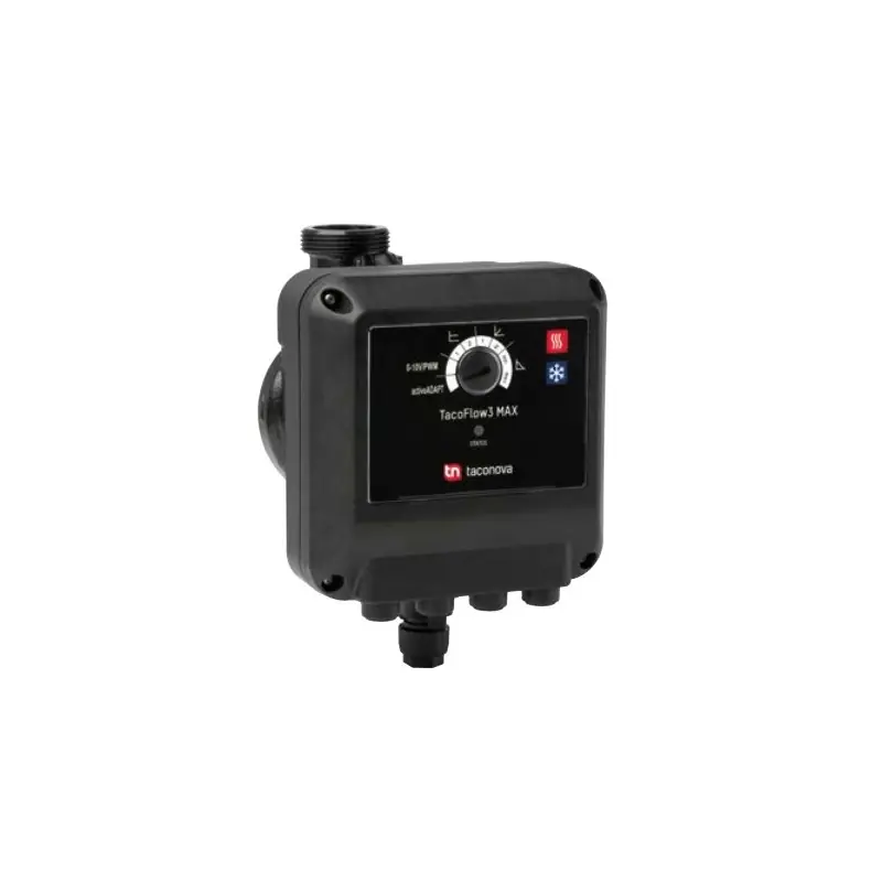 TACONOVA TacoFlow3 MAX, Circolatore Elettronico, Riscaldamento/Raffreddamento, Portata Variabile, IP44, -10 gradi C a +110 gradi C - 302.5268.000