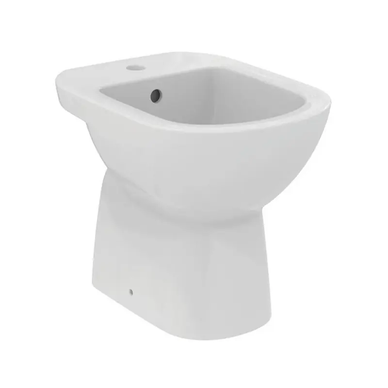 IDEAL STANDARD i.life A Bidet a Terra Monoforo - Fissaggi a Pavimento, Vitreous China, Finitura Bianco Lucido - T467401