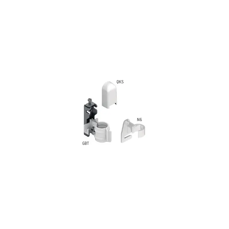 Mensola GBT (2 pz a confezione) inclusa di 2 supporti N6 e 2 coperture QKS (e tasselli) e valvola di sfiato 550Q020000