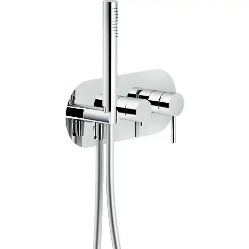 NOBILI Parte Esterna Miscelatore Doccia Incasso Con Placca, Finitura Cromo WESK100/TCR