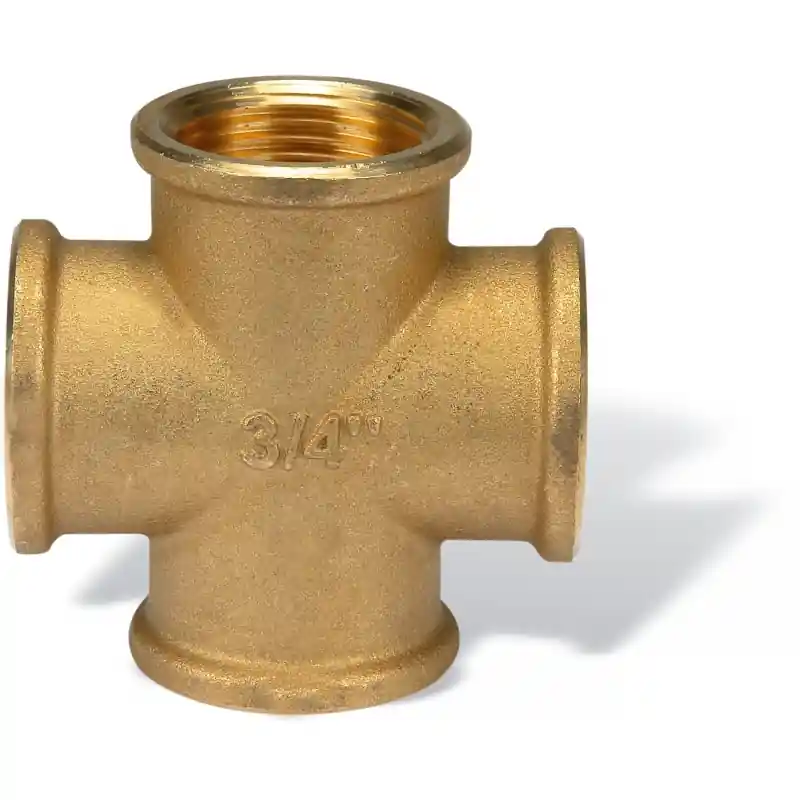 EFFEBI Tof Link 1/2 180/Ot Raccordo Croce Femmina Ø1.1/4" Ottone Giallo - 06413207