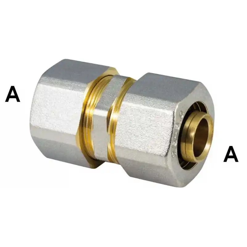 RBM 1930 Raccordo Diritto Intermedio Ø20/2X20/2Mm Per Multistrato Per Tubo Tita-Fix - 19302002