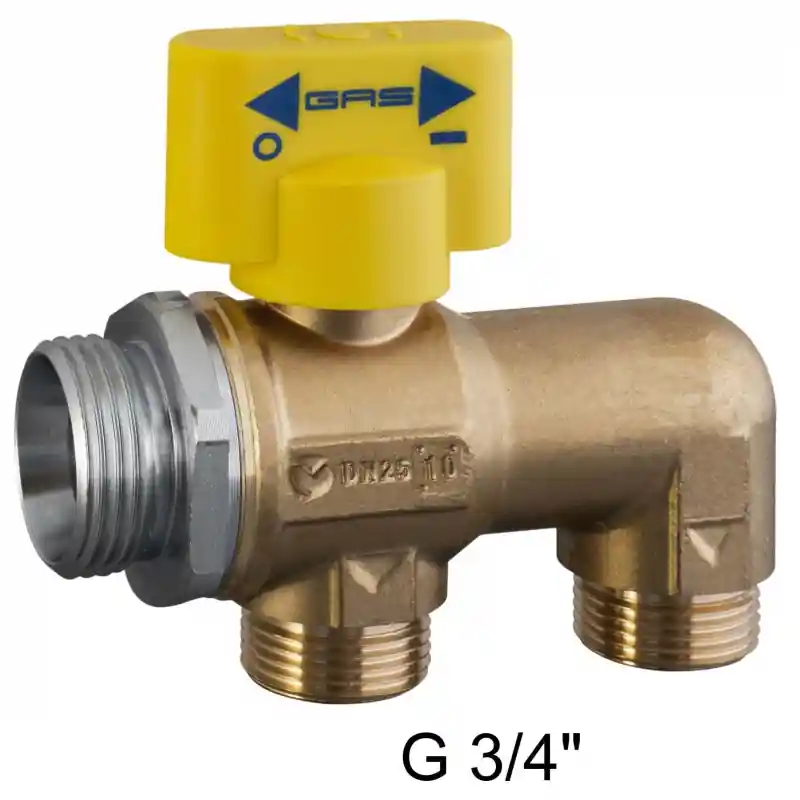 RBM 2136 Collettore Con Valvola Intercettazione Diam.1" 3 Derivazioni Diam.3/4" - 21370612