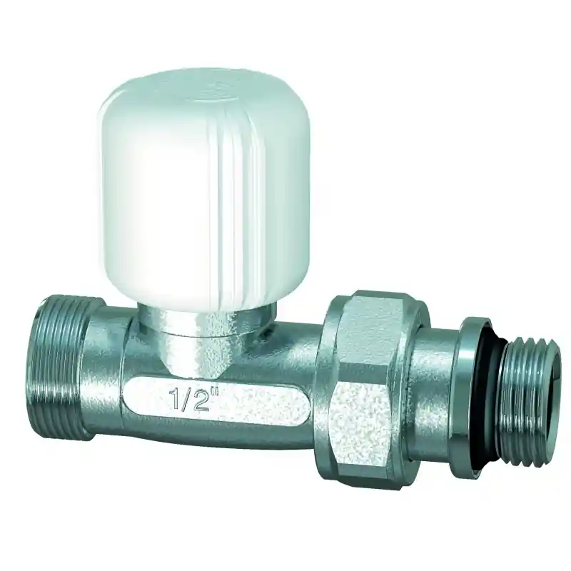 FAR 1255 S2012 Valvola Manuale Diritta Cromata Ø1/2" Attacco Rame - 1255 12