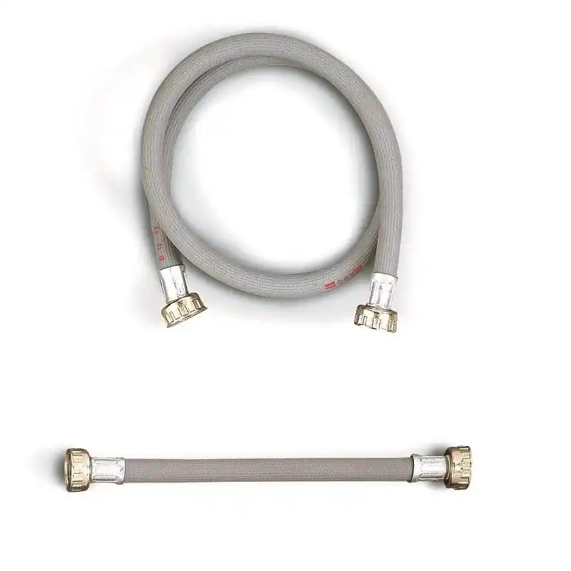TIRINNANZI Tubo Carico Lavatrice Gomma Attacco Ottone Femmina/Femmina Ø3/4" L.100 - 785800GN100