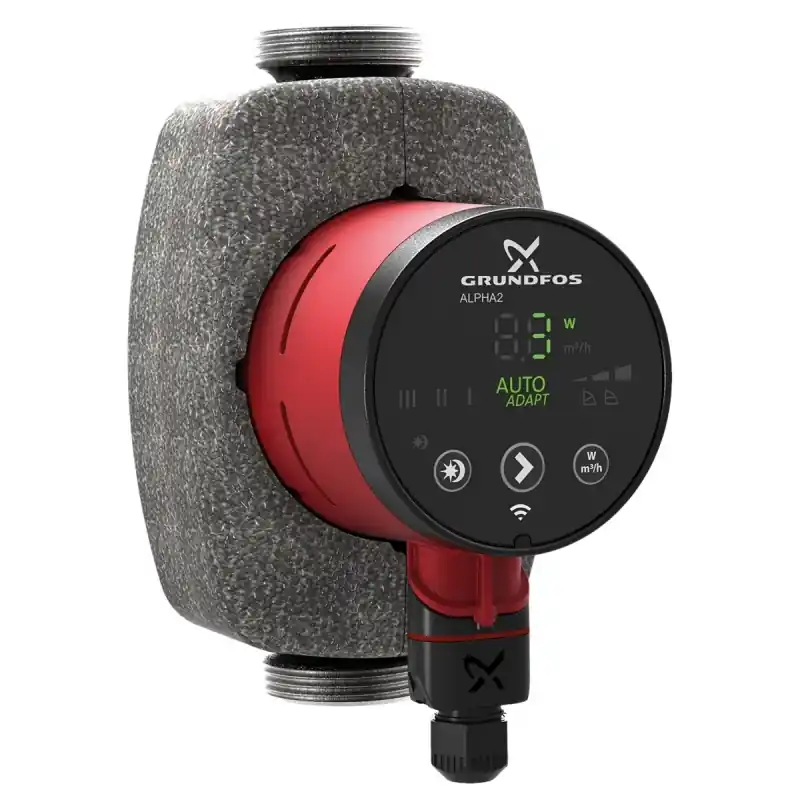GRUNDFOS ALPHA1 20-40 N 150, Circolatore Elettronico, Acciaio Inox, Portata 4 metri cubi/h, Prevalenza 4m, IP42, Classe F - 99452178