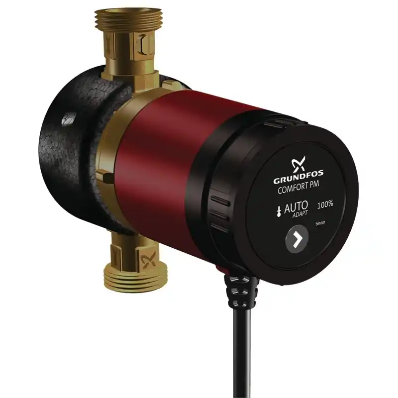 GRUNDFOS COMFORT 15-14 BX TA, Pompa Ricircolo Acqua Calda, Ottone, Portata 0.6 metri cubi/h, Prevalenza 1.4m, IP42, Classe F - 97916749