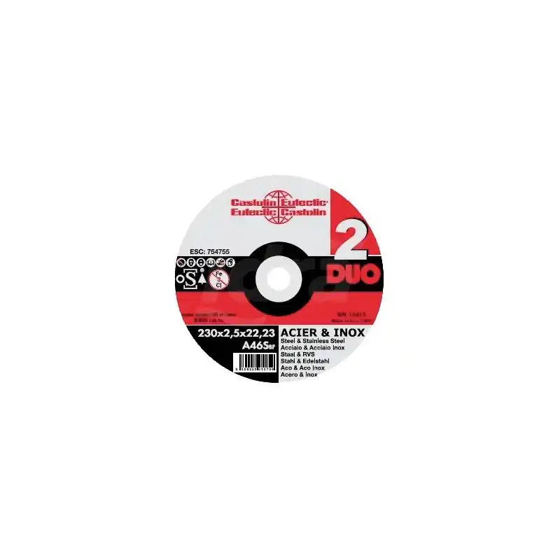 DISCO DA TAGLIO DUO ACC./INOX ø115x1mm LR754757