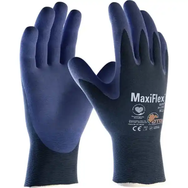 ATG GUANTI MOD. MAXIFLEX ELITE A34-274 COLORE BLU TG 8